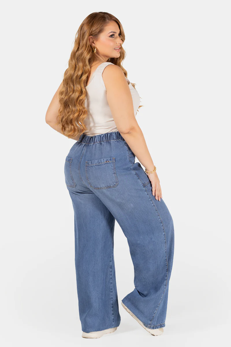 Pantalón Wide Leg Tejido Suave Marca Trucco´s Plus Size - Image 7