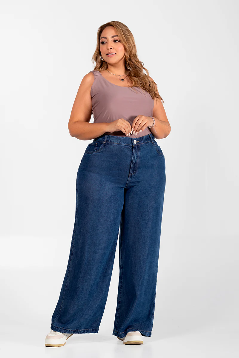Pantalón Wide Leg Plus Size Marca Trucco's - Image 5