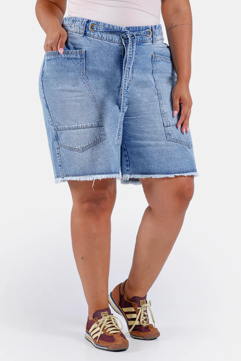 Short Tiro Alto Plus Size en Algodón Marca Trucco's Plus Size
