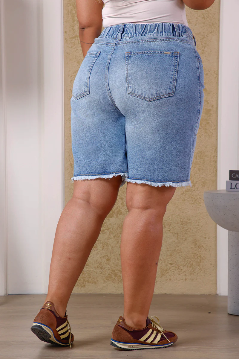 Short Tiro Alto Plus Size en Algodón Marca Trucco's Plus Size - Image 4