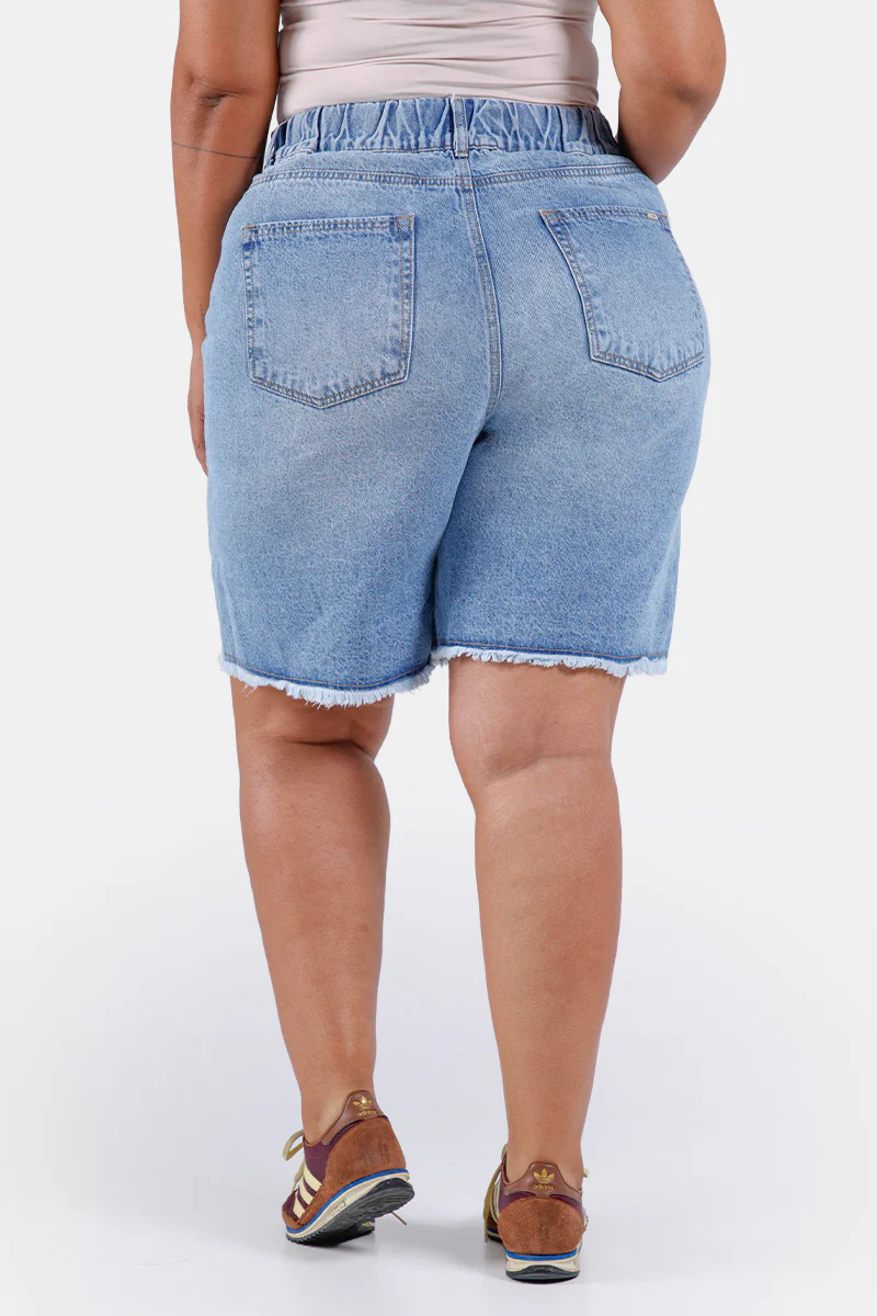Short Tiro Alto Plus Size en Algodón Marca Trucco's Plus Size - Image 6