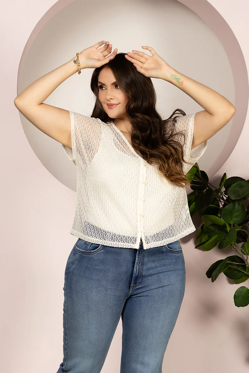 Set 2 Piezas Blusa Tejida Marca Trucco´s Plus Size - Image 3