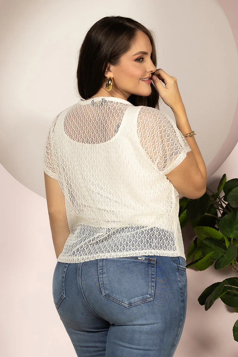 Set 2 Piezas Blusa Tejida Marca Trucco´s Plus Size - Image 4