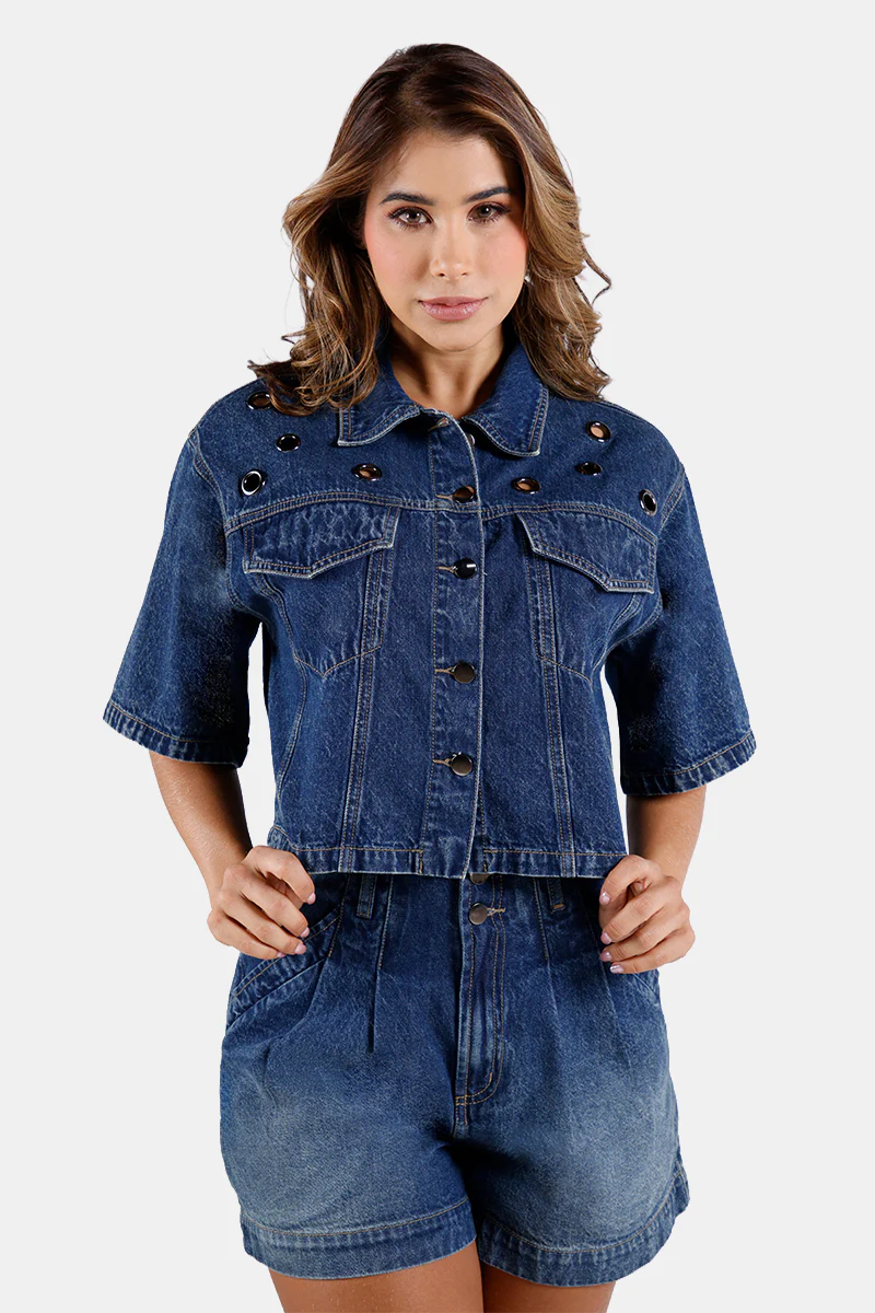 Chaqueta Manga Corta en Algodón Marca Trucco's