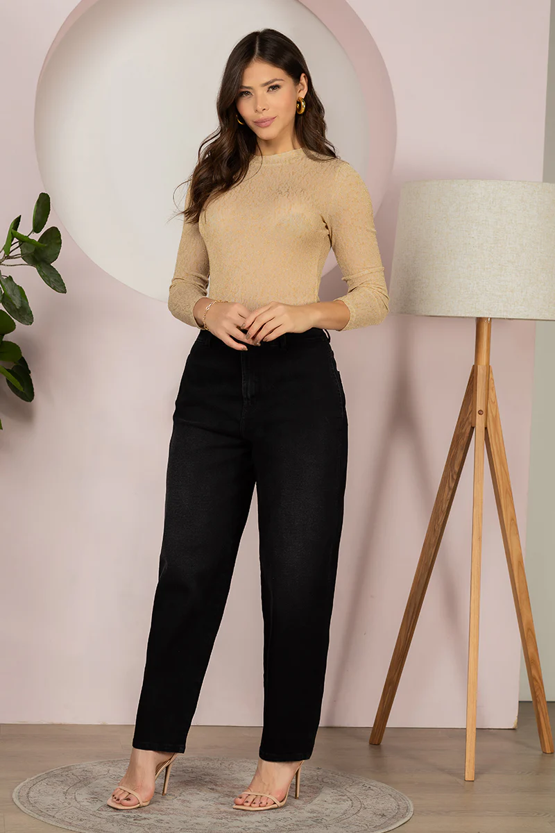 Jean Baggy Denim Oversize Negro Marca Trucco´s - Image 2