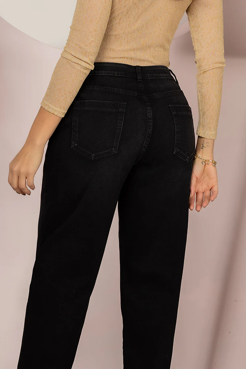 Jean Baggy Denim Oversize Negro Marca Trucco´s - Image 4