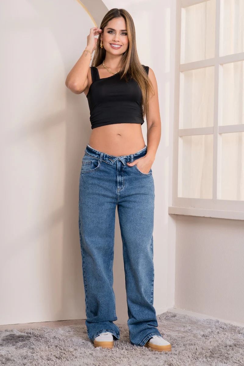 Jean Baggy Doblez En Pretina Marca Trucco´s - Image 3