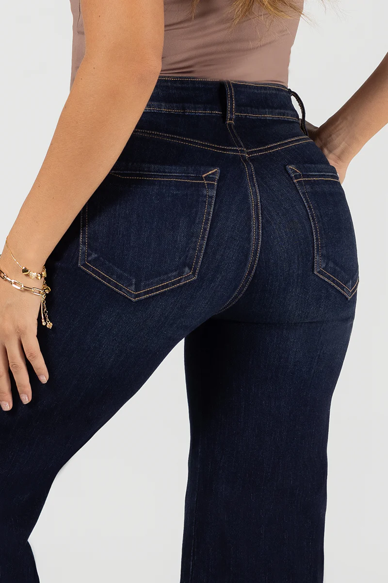 Jean Palazzo Mujer Cintura Alta Corte Fluido Estilo Chic Marca Trucco´s - Image 6