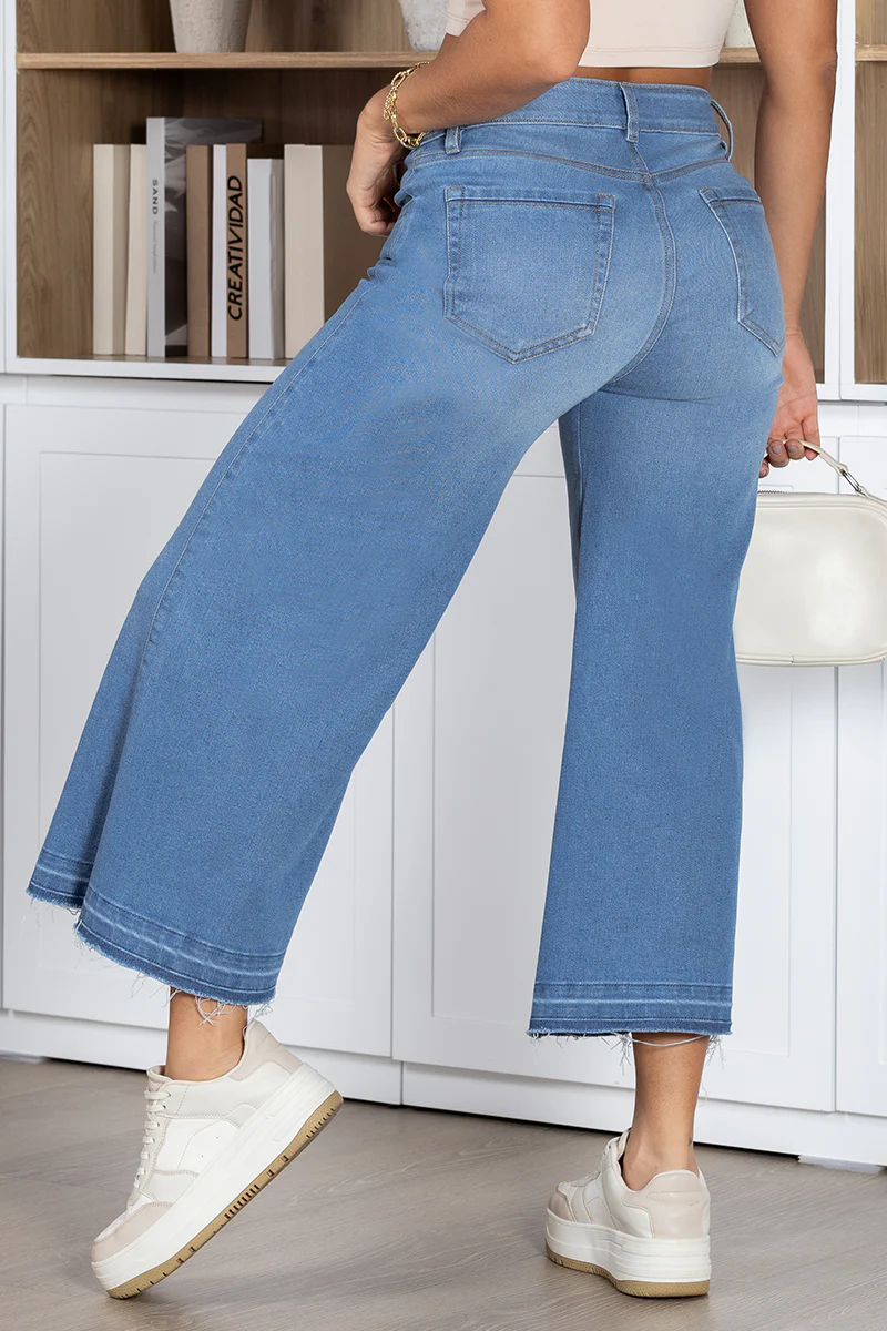 Jean Palazzo Tiro Alto en Denim Marca Trucco´s - Image 3