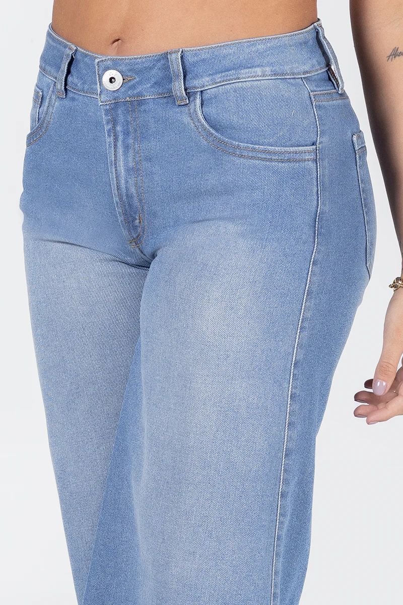 Jean Palazzo Tiro Alto en Denim Marca Trucco´s - Image 6