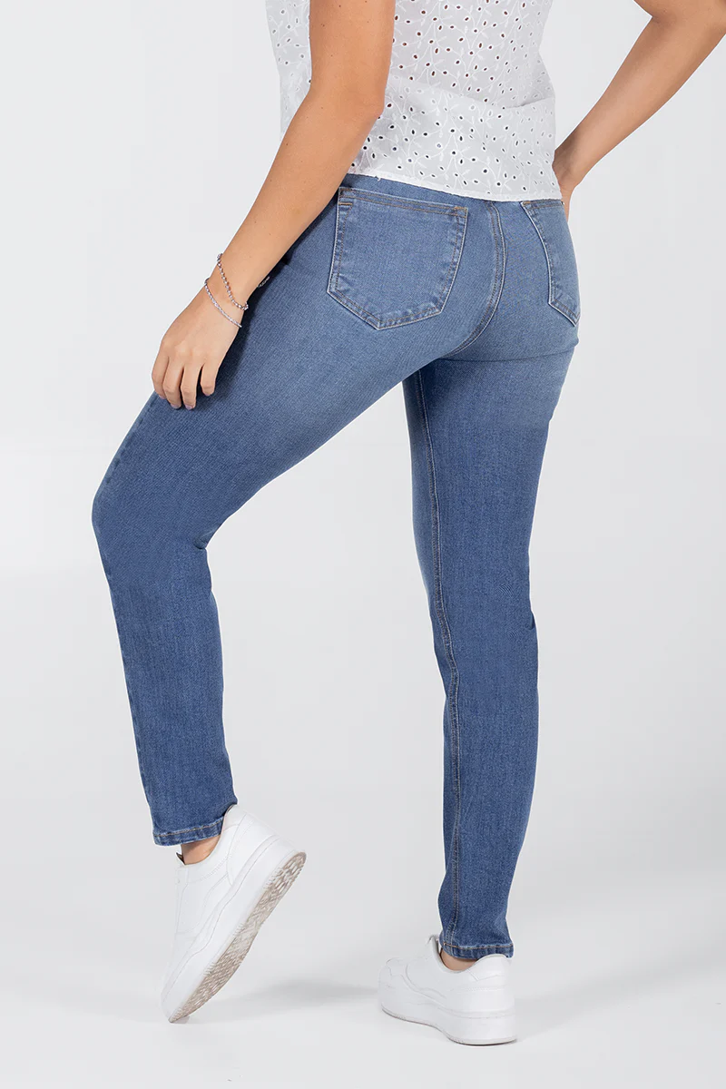 Jean Skinny Cintura Alta Slim Fit Marca Trucco´s - Image 4