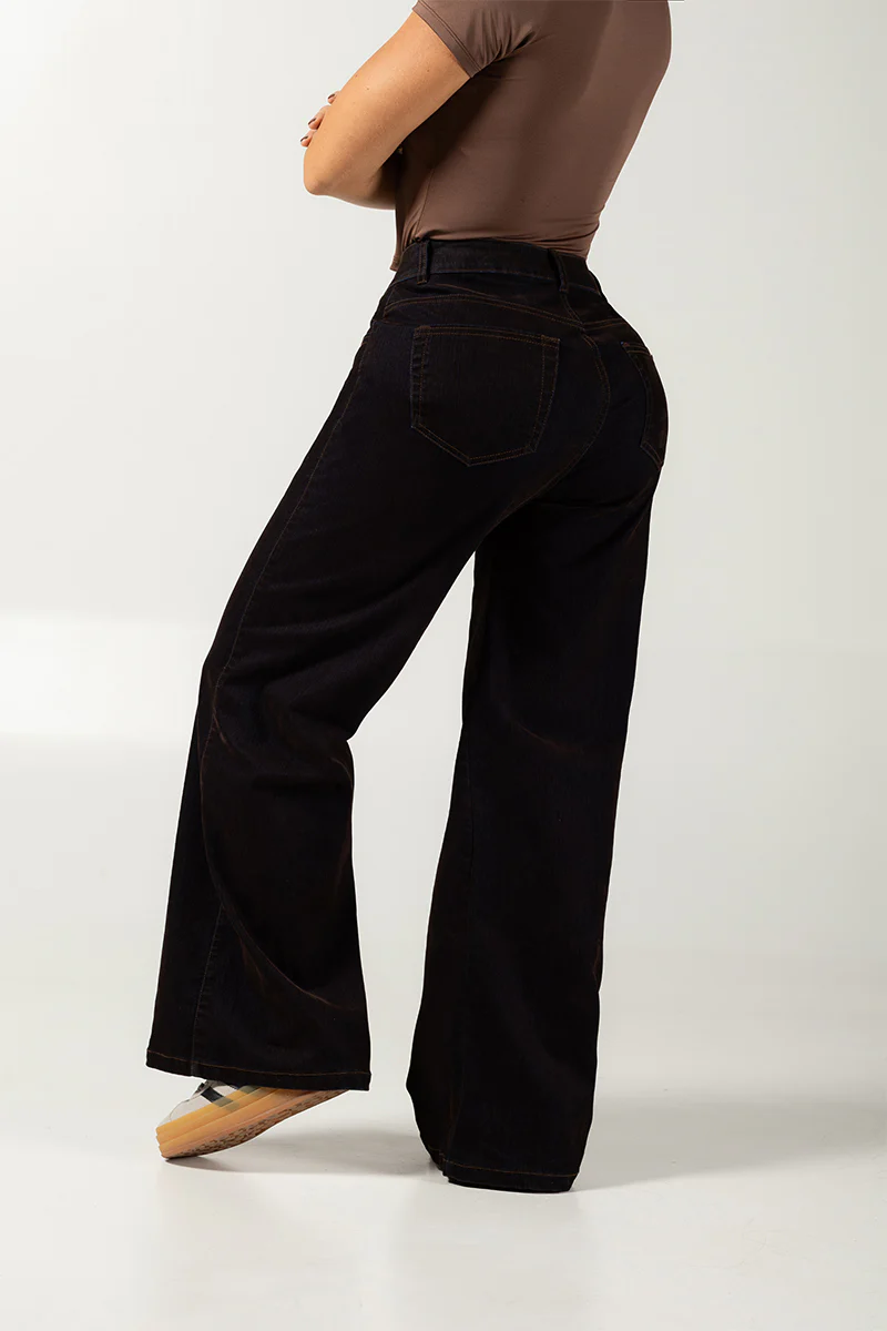 Jean Wide Leg Mujer Cintura Alta Denim Lavado Suave Estilo Chic Casual Marca Trucco´s - Image 6
