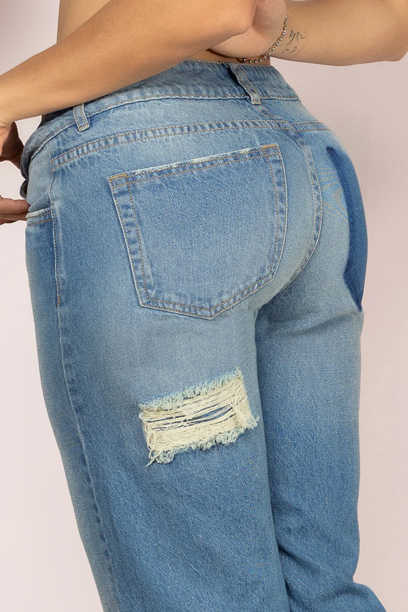 Jean Wide Leg Tiro Alto Mujer Denim Chic Marca Trucco´s - Image 6