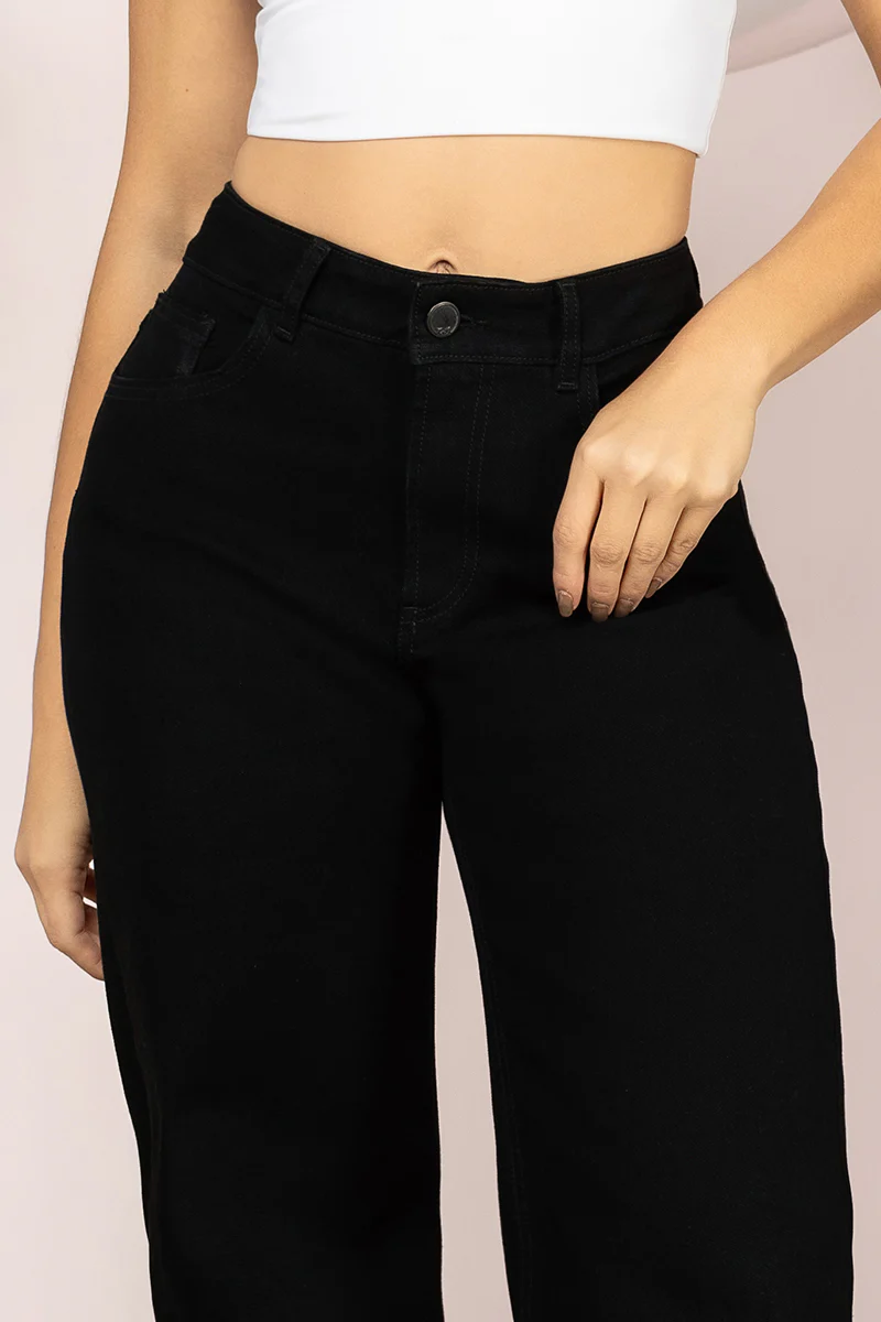 Jean Wide Leg Tiro Alto Denim Mujer Marca Trucco´s - Image 4