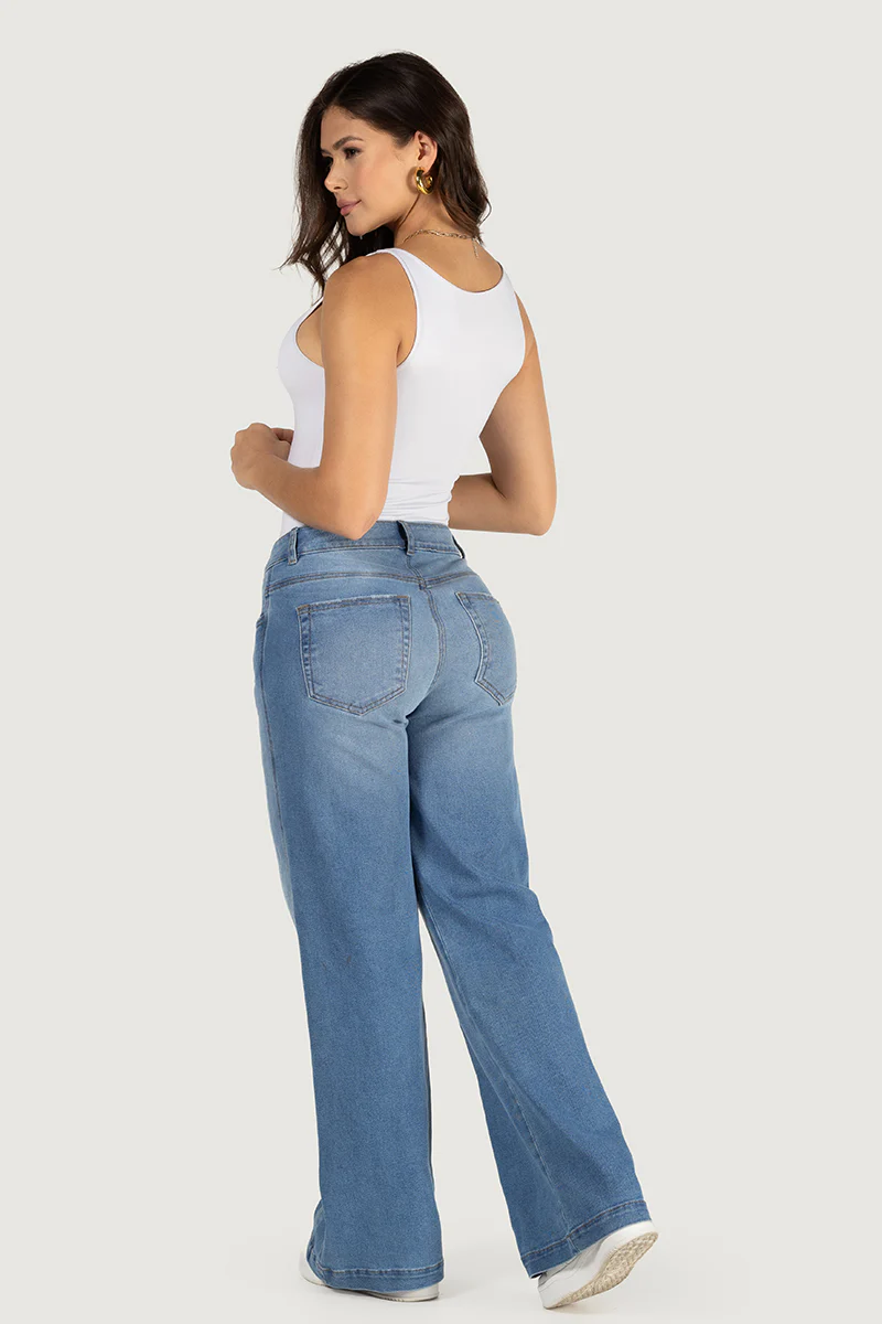 Jean Wide Leg High Waist Denim Corte Amplio y Elegante Marca Trucco´s - Image 6