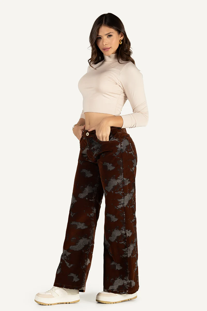 Jean Wide Leg Cintura Alta Estilo Chic Casual Marca Trucco´s - Image 6