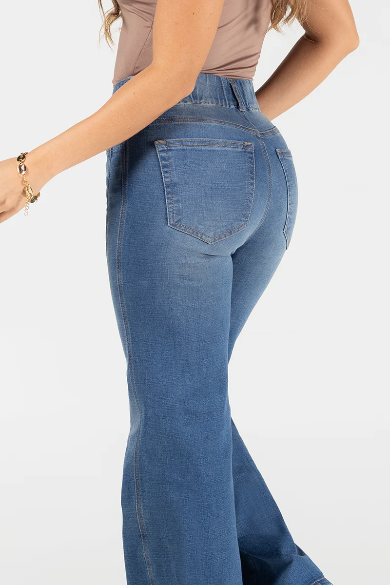 Jean Wide Leg Mujer Tiro Alto Denim Marca Trucco´s - Image 5