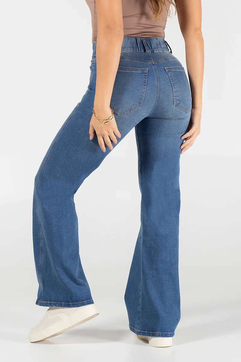 Jean Wide Leg Mujer Tiro Alto Denim Marca Trucco´s - Image 6