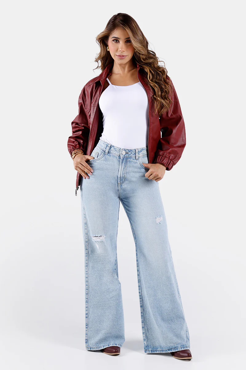 Jean Wide Leg en Algodón Marca Trucco's - Image 6