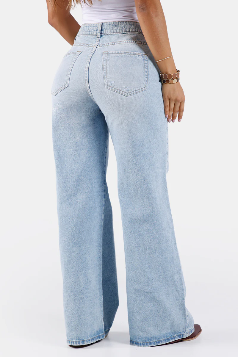 Jean Wide Leg en Algodón Marca Trucco's - Image 8