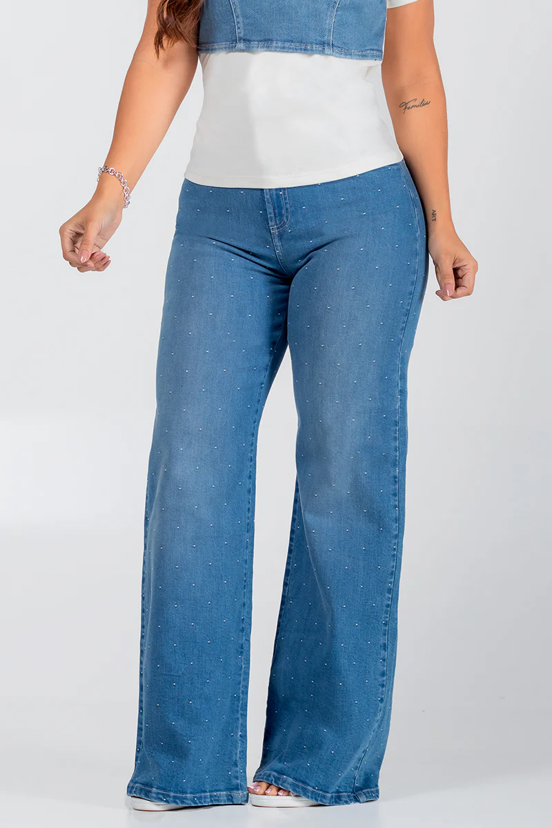 Jean Wide Leg Marca Trucco's