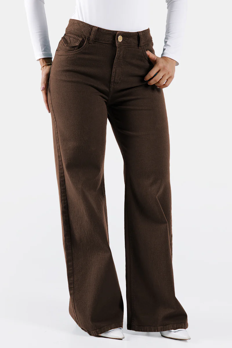 Jean Wide Leg en Algodón y Elastano Marca Trucco's - Image 5
