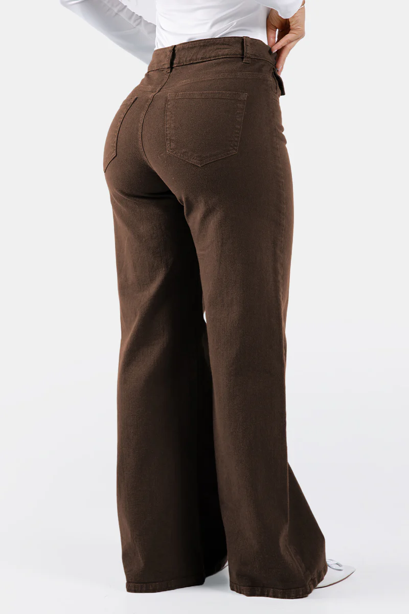 Jean Wide Leg en Algodón y Elastano Marca Trucco's - Image 7