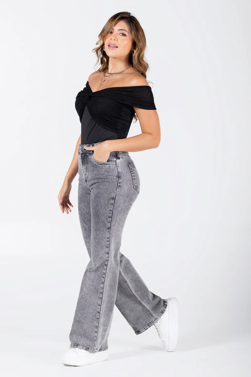 Jean Wide Leg Talle Alto Casual Marca Trucco´s - Image 5