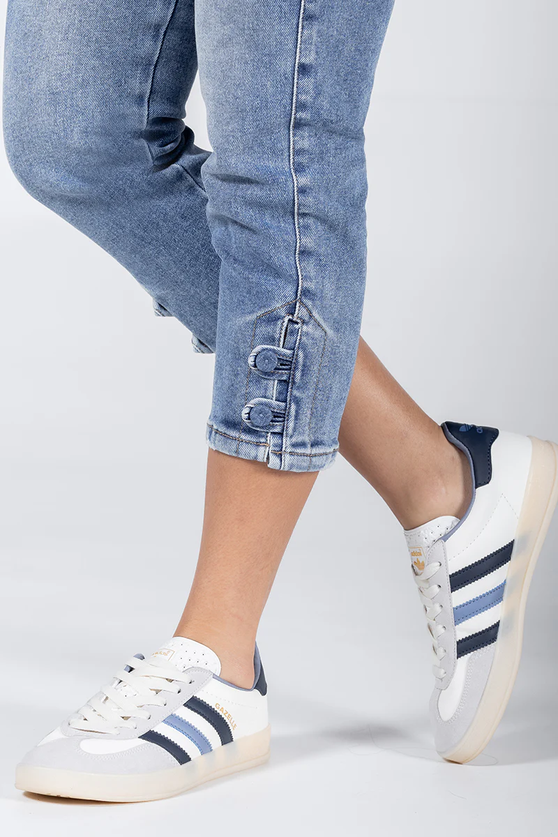 Jean Capri Skinny Tiro Alto Denim Marca Trucco´s - Image 6