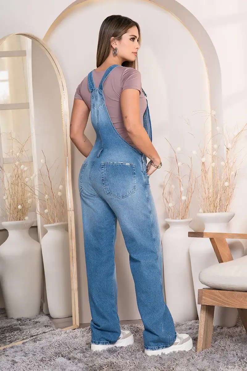 Overol Oversize Denim Bota Recta Marca Trucco´s - Image 3