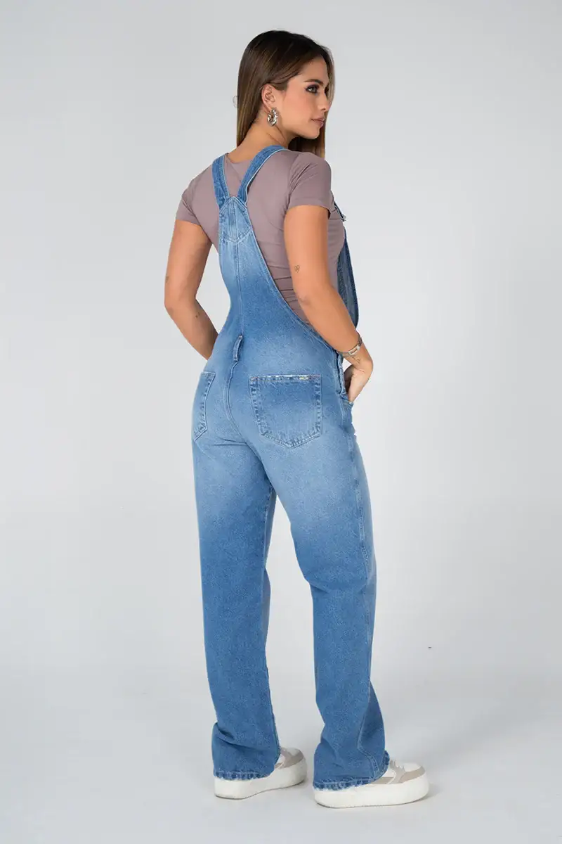 Overol Oversize Denim Bota Recta Marca Trucco´s - Image 5