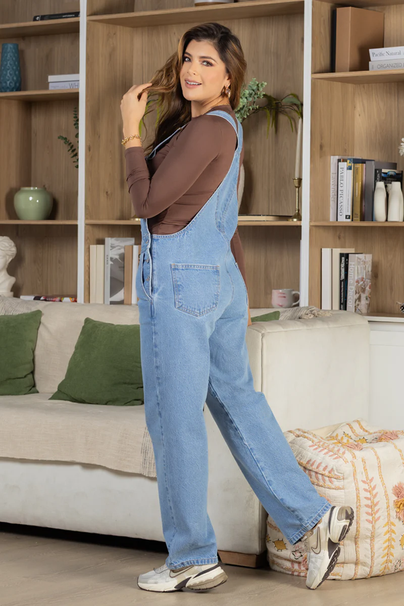 Overol Oversize Denim Mujer Casual Chic Marca Trucco´s - Image 4