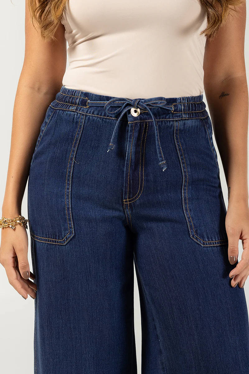Pantalón Wide Leg de Corte Alto y Caída Fluida Marca Trucco´s - Image 5