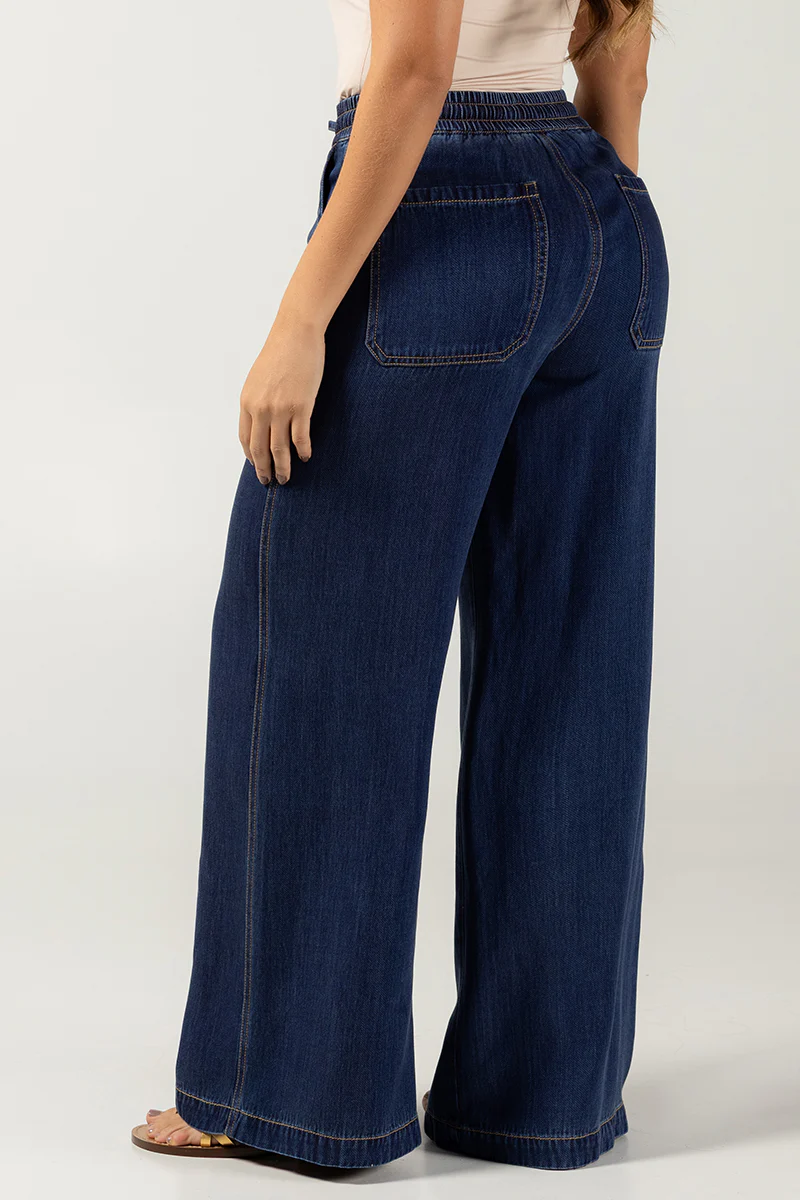 Pantalón Wide Leg de Corte Alto y Caída Fluida Marca Trucco´s - Image 6