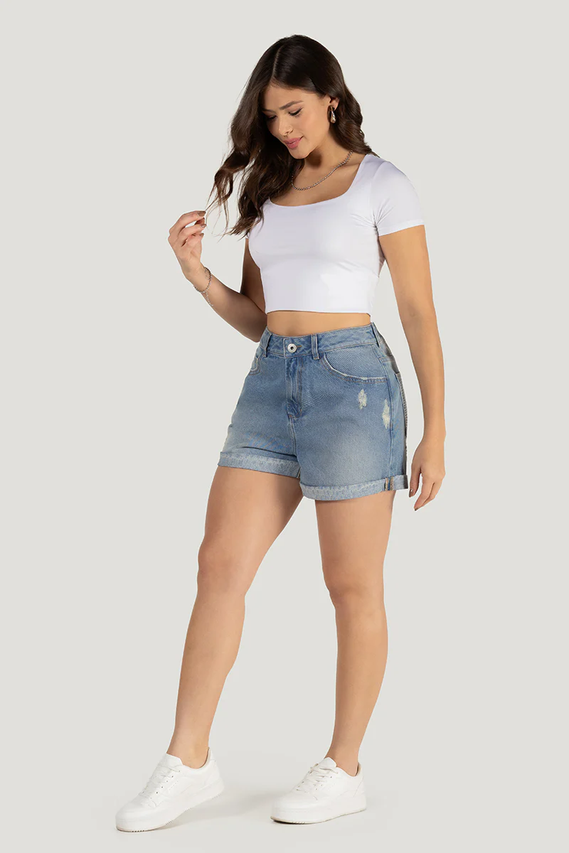 Short Tiro Alto Cintura Alta Casual Chic Marca Trucco´s - Image 5